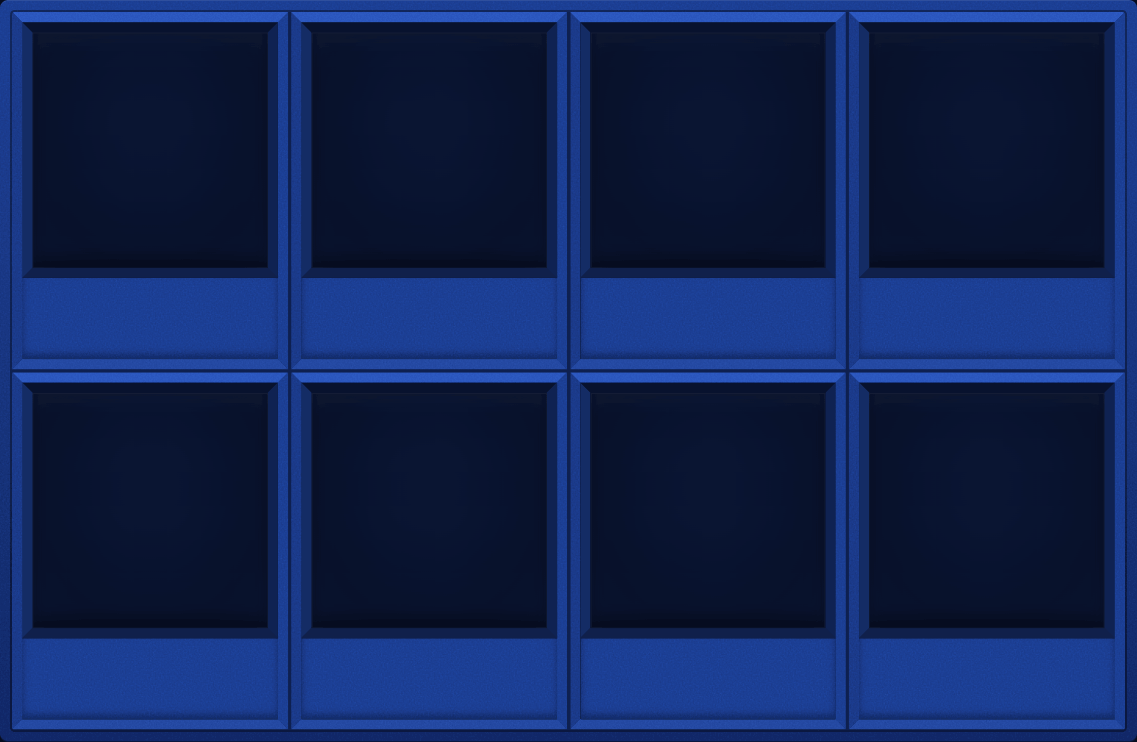 Blue Display Case (2x4)